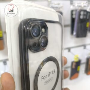 قاب گوشی iPhone 13 آیفون شفاف Liquid Silicone اورجینال محافظ لنز مگ سیف دار