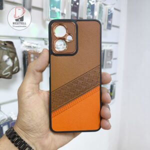 قاب گوشی شیاومی Note 12/ 5G سیلیکونی طرح چرم محافظ لنزدار