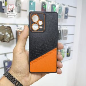 قاب گوشی Redmi Note 12 Pro 5G شیائومی طرح چرم محافظ لنز