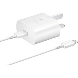 شارژر 3 پین اصلی SAMSUNG 25W EP-T2510-TypeC ( فست و PD) سفید